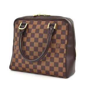 Louis Vuitton Brera One Tote Bag Brown Damier Leather Handbag